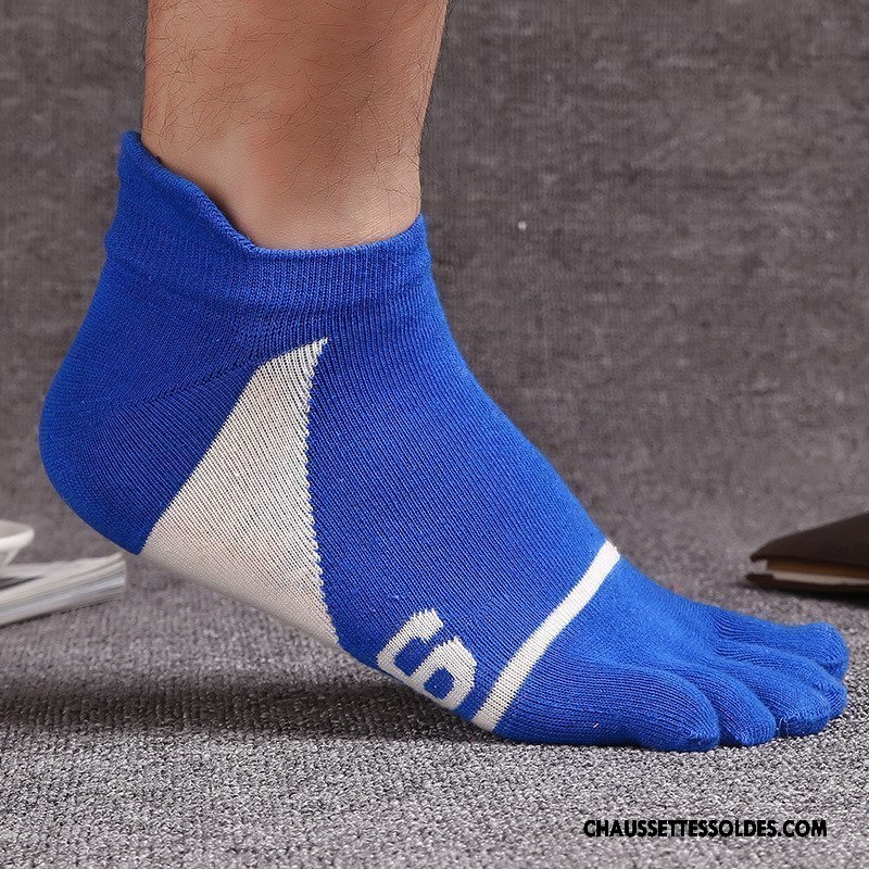 Chaussettes Courtes Homme 100% Coton Livraison Gratuite Cinq Doigts Antibactérien Coton Bio Été Gris