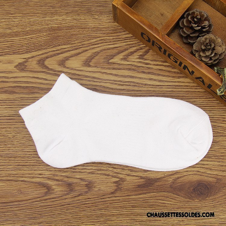 Chaussettes Courtes Homme 100% Coton Printemps Été Le Nouveau De Travail Chaussette Basse Coupée Pure Gris