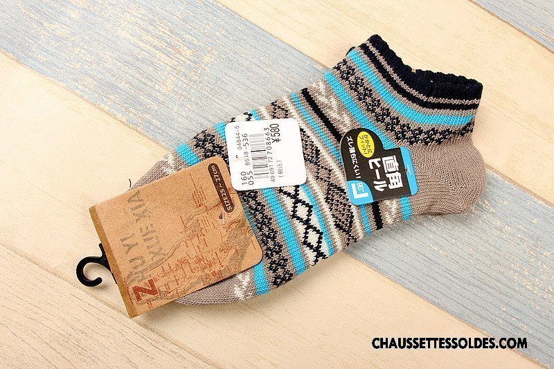 Chaussettes Courtes Homme 100% Coton Style National Chaussette Courte Tendance Chaussette Basse Coupée Été Coloré
