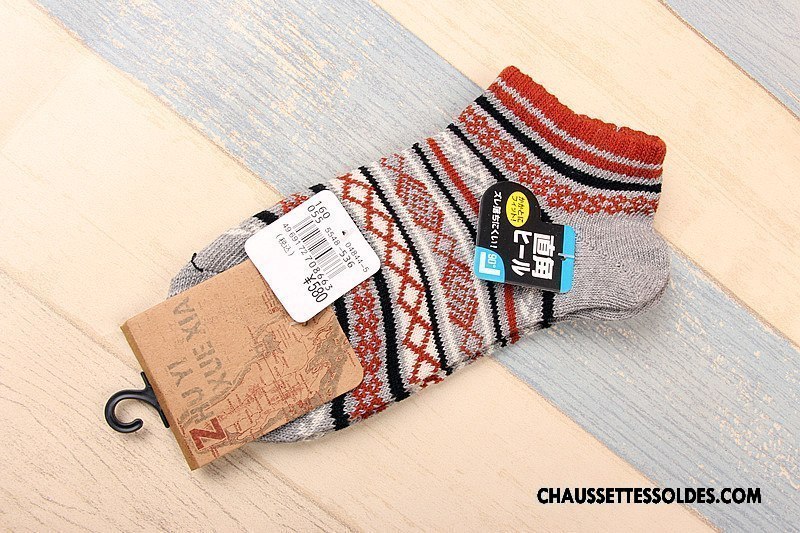Chaussettes Courtes Homme 100% Coton Style National Chaussette Courte Tendance Chaussette Basse Coupée Été Coloré