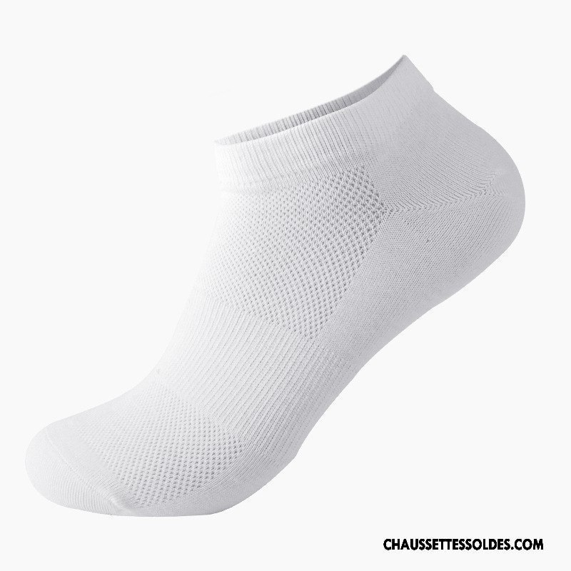 Chaussettes Courtes Homme Absorber La Sueur Anti-odeur Respirant 100% Coton Invisible Coton Bio Pure Gris