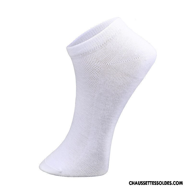 Chaussettes Courtes Homme Absorber La Sueur Anti-odeur Respirant 100% Coton Invisible Coton Bio Pure Gris