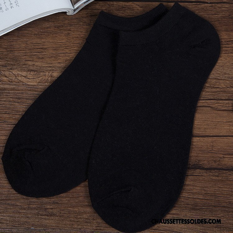 Chaussettes Courtes Homme Absorber La Sueur Chaussette Basse Coupée Anti-odeur Été Printemps Classique Pure
