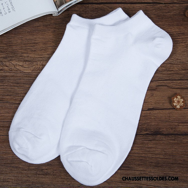 Chaussettes Courtes Homme Absorber La Sueur Chaussette Basse Coupée Anti-odeur Été Printemps Classique Pure