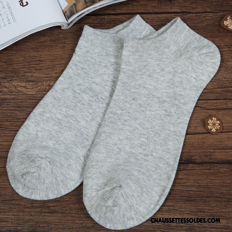 Chaussettes Courtes Homme Absorber La Sueur Chaussette Basse Coupée Anti-odeur Été Printemps Classique Pure