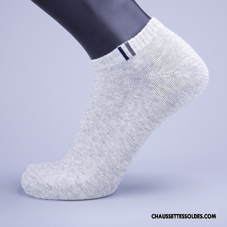 Chaussettes Courtes Homme Absorber La Sueur Haute Qualité Casual Porter Adulte Respirant Noir
