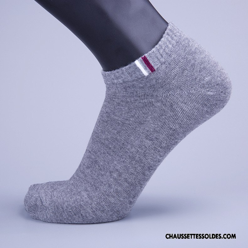 Chaussettes Courtes Homme Absorber La Sueur Haute Qualité Casual Porter Adulte Respirant Noir