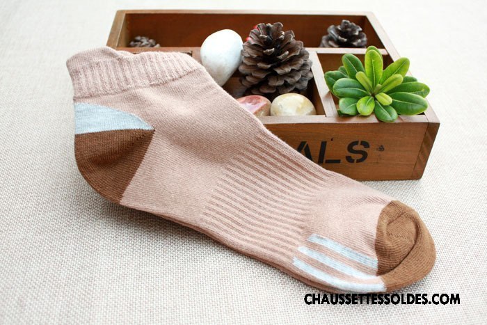 Chaussettes Courtes Homme Basket Matelassé Mouvement Le Nouveau Respirant Chaussette Basse Coupée Gris