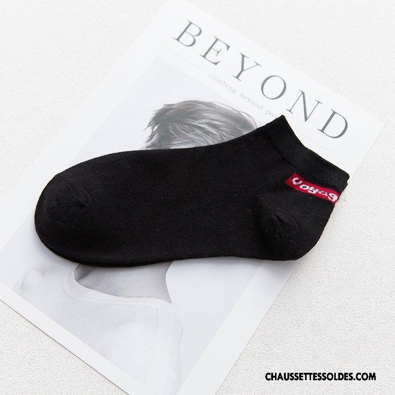 Chaussettes Courtes Homme Casual Chaussette Basse Coupée Légère Été Mode 100% Coton Pure Gris