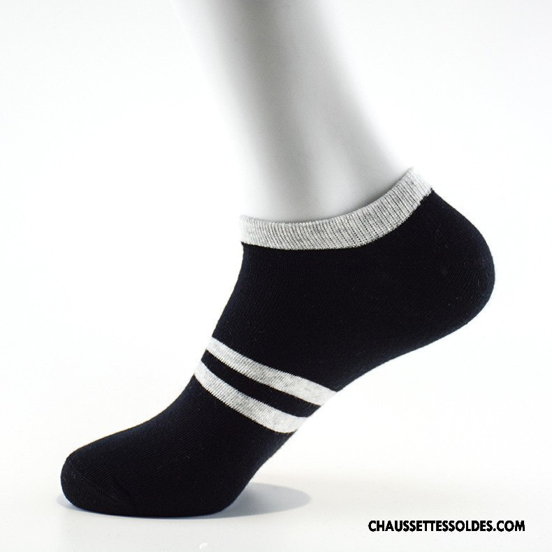 Chaussettes Courtes Homme Casual Chaussette Basse Coupée Été Coton Bio Tous Les Assortis Invisible Gris Clair