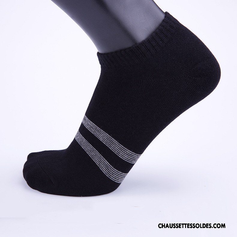 Chaussettes Courtes Homme Casual Haute Qualité Absorber La Sueur Porter Adulte Respirant Blanc