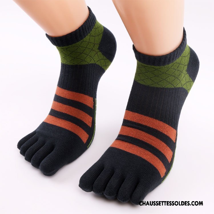 Chaussettes Courtes Homme Casual Tendance Marque Matelassé Engrener Mouvement Blanc