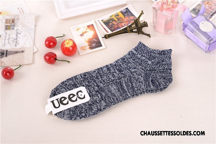Chaussettes Courtes Homme Chaussette Basse Coupée Printemps 100% Coton Le Nouveau Respirant Coton Bio Bordeaux Clair