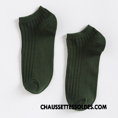 Chaussettes Courtes Homme Chaussette Courte Chaussette Basse Coupée Mouvement Été Chaussettes En Coton Invisible Pure Clair