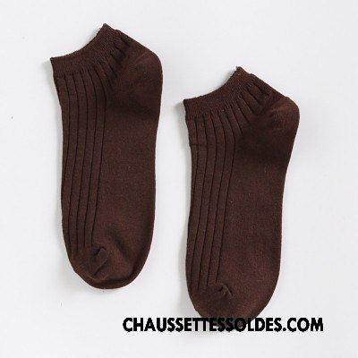 Chaussettes Courtes Homme Chaussette Courte Chaussette Basse Coupée Mouvement Été Chaussettes En Coton Invisible Pure Clair