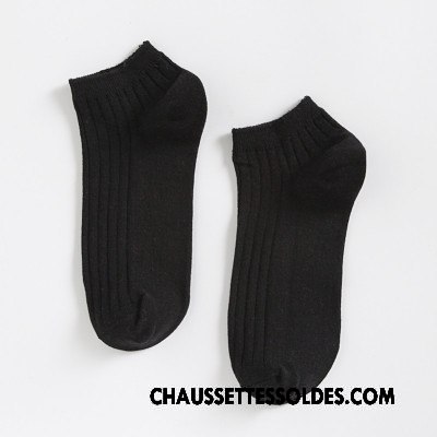 Chaussettes Courtes Homme Chaussette Courte Chaussette Basse Coupée Mouvement Été Chaussettes En Coton Invisible Pure Clair