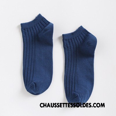 Chaussettes Courtes Homme Chaussette Courte Chaussette Basse Coupée Mouvement Été Chaussettes En Coton Invisible Pure Clair