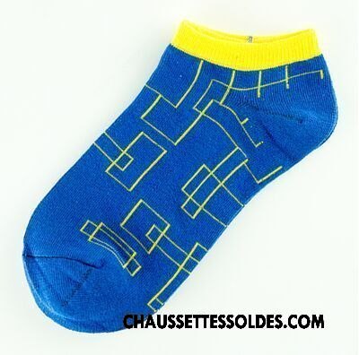 Chaussettes Courtes Homme Chaussette Courte Mouvement Basse Personnalité Été Tendance Blanc Noir Jaune Clair