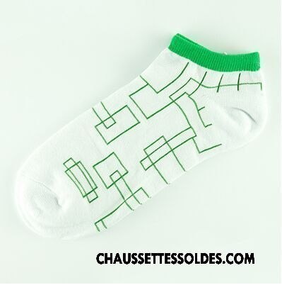 Chaussettes Courtes Homme Chaussette Courte Mouvement Basse Personnalité Été Tendance Blanc Noir Jaune Clair