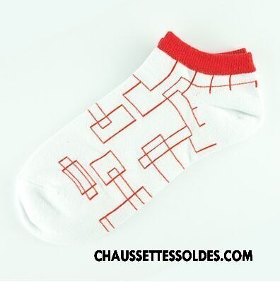 Chaussettes Courtes Homme Chaussette Courte Mouvement Basse Personnalité Été Tendance Blanc Noir Jaune Clair