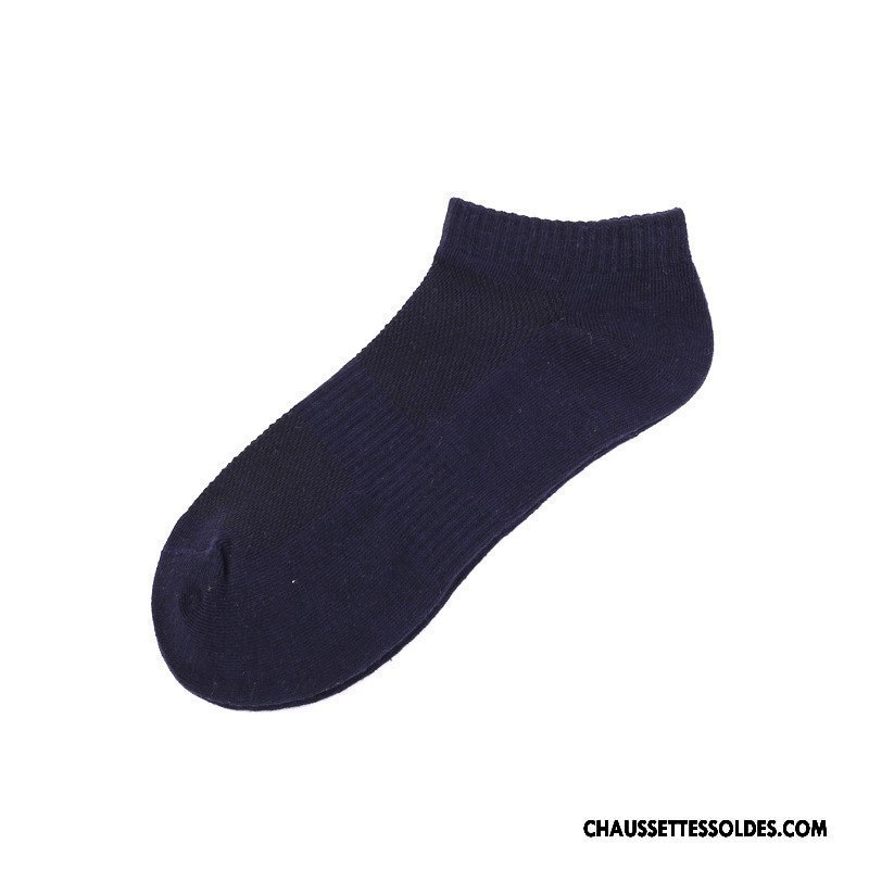 Chaussettes Courtes Homme Chaussette Courte Été Engrener Chaussettes En Coton Légère Casual Pure Gris Clair
