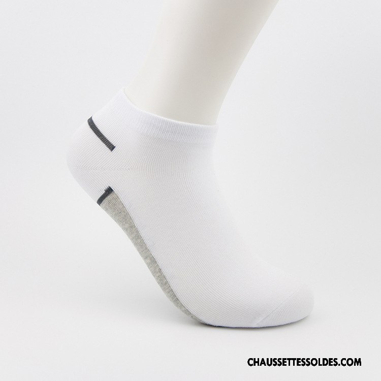 Chaussettes Courtes Homme Chaussettes En Coton Absorber La Sueur Adulte Casual Toutes Les Saisons Respirant Bleu