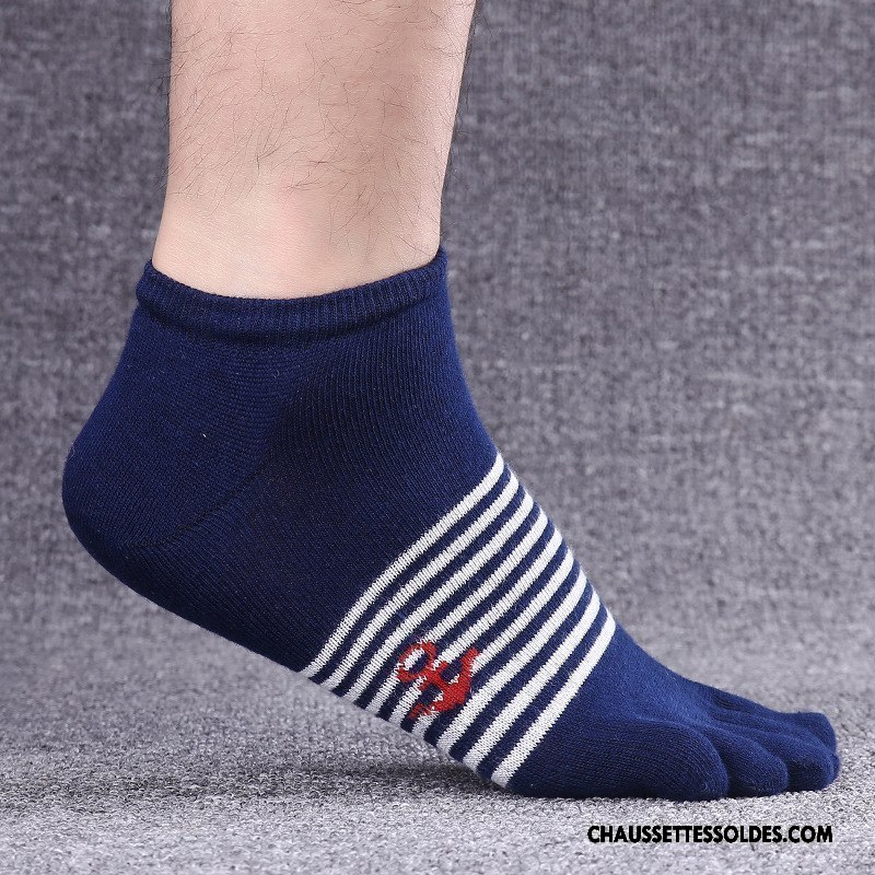Chaussettes Courtes Homme Cinq Doigts 100% Coton Coton Bio Livraison Gratuite Été Antibactérien Blanc