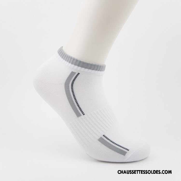 Chaussettes Courtes Homme Confortable Respirant Simple Chaussette Basse Coupée Noir