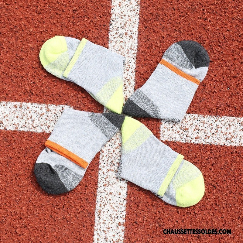 Chaussettes Courtes Homme De Plein Air Dame Matelassé Le Nouveau Mouvement L'automne Gris