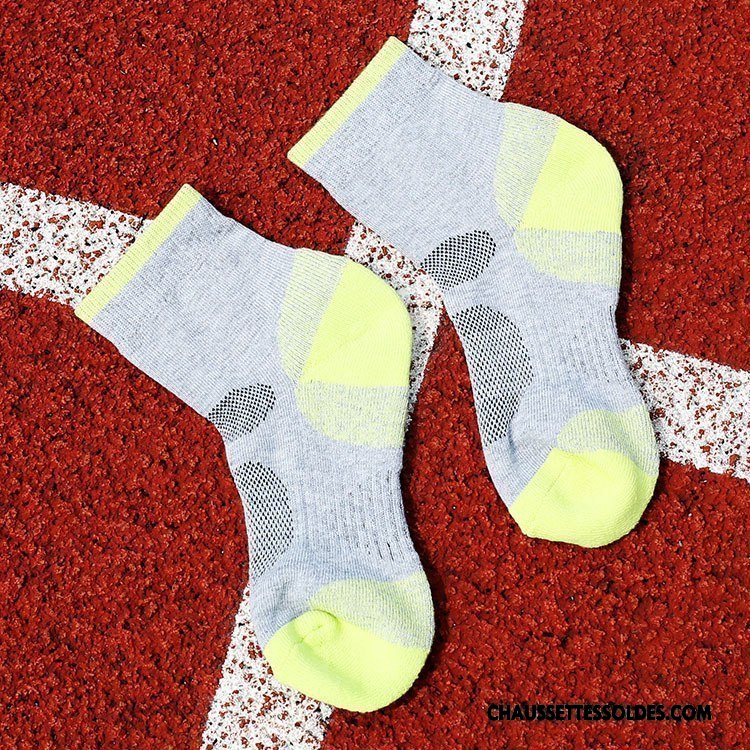 Chaussettes Courtes Homme De Plein Air Dame Matelassé Le Nouveau Mouvement L'automne Gris