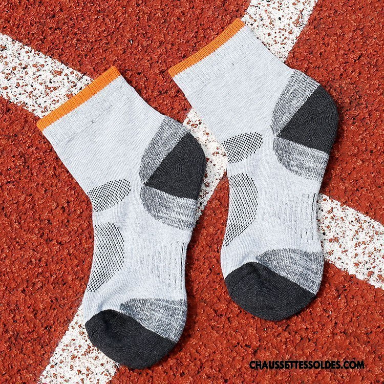 Chaussettes Courtes Homme De Plein Air Dame Matelassé Le Nouveau Mouvement L'automne Gris