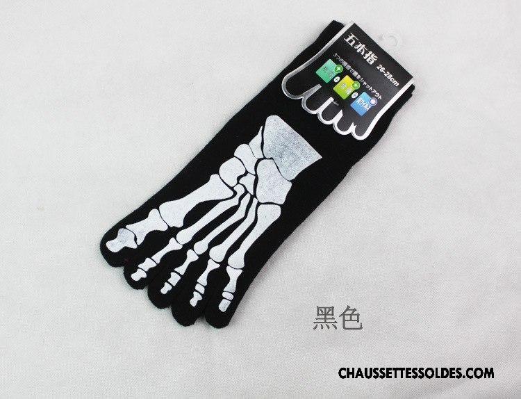 Chaussettes Courtes Homme De Travail À La Mode Cinq Doigts Anti-odeur 100% Coton Antibactérien