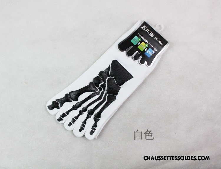 Chaussettes Courtes Homme De Travail À La Mode Cinq Doigts Anti-odeur 100% Coton Antibactérien