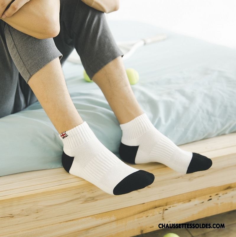 Chaussettes Courtes Homme Escalade De Plein Air Terry Renforcé Absorber La Sueur Britanique Gris Foncé