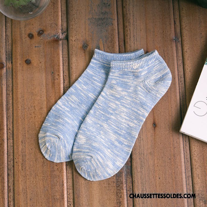 Chaussettes Courtes Homme Hiver L'automne Casual Bambou 100% Coton Yarn Gris Foncé