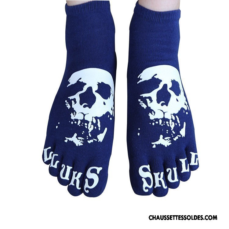 Chaussettes Courtes Homme L'automne Cinq Doigts Hiver Personnalité Violet