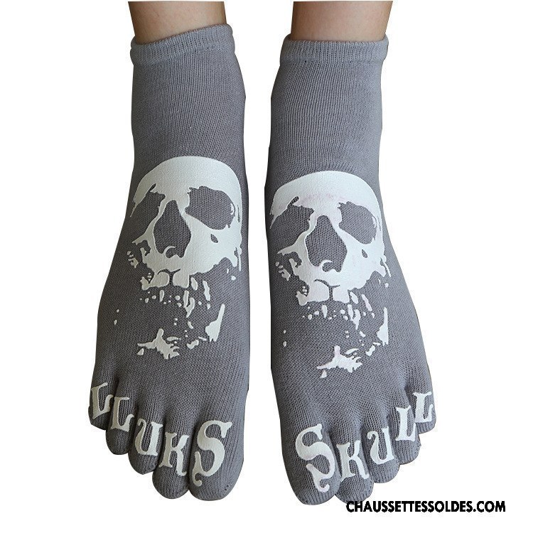 Chaussettes Courtes Homme L'automne Cinq Doigts Hiver Personnalité Violet