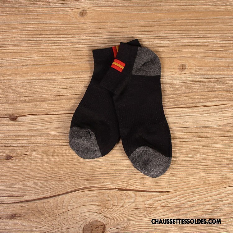 Chaussettes Courtes Homme L'automne Le Nouveau Hiver Mouvement 100% Coton Chaussette Basse Coupée Couleurs Mixtes Gris