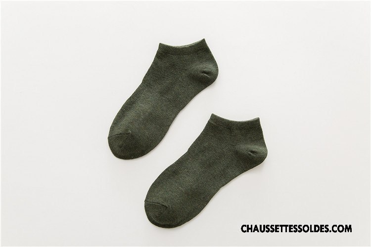 Chaussettes Courtes Homme Le Nouveau 100% Coton Mouvement Toutes Les Saisons Casual Chaussette Basse Coupée Pure Bleu