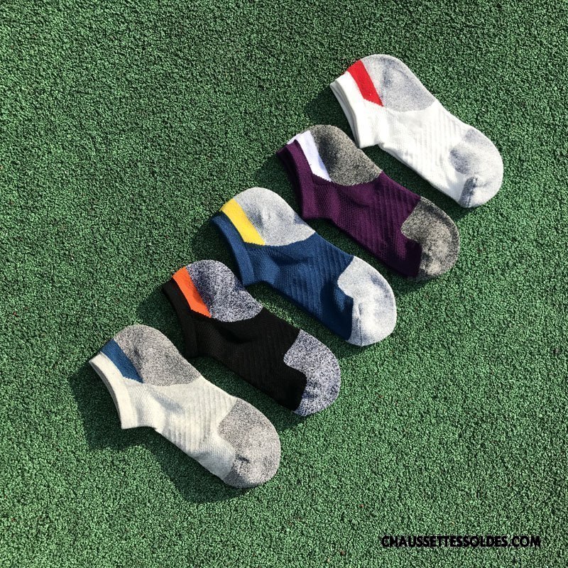 Chaussettes Courtes Homme Le Nouveau Tendance De Plein Air Escalade Mouvement Basket Bleu