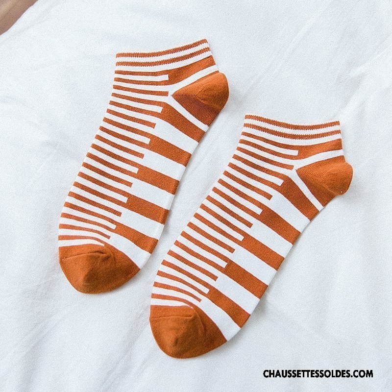 Chaussettes Courtes Homme Matelassé Chaussette Basse Coupée Confortable Chaussette Courte Le Nouveau Rayé Bordeaux Coloré