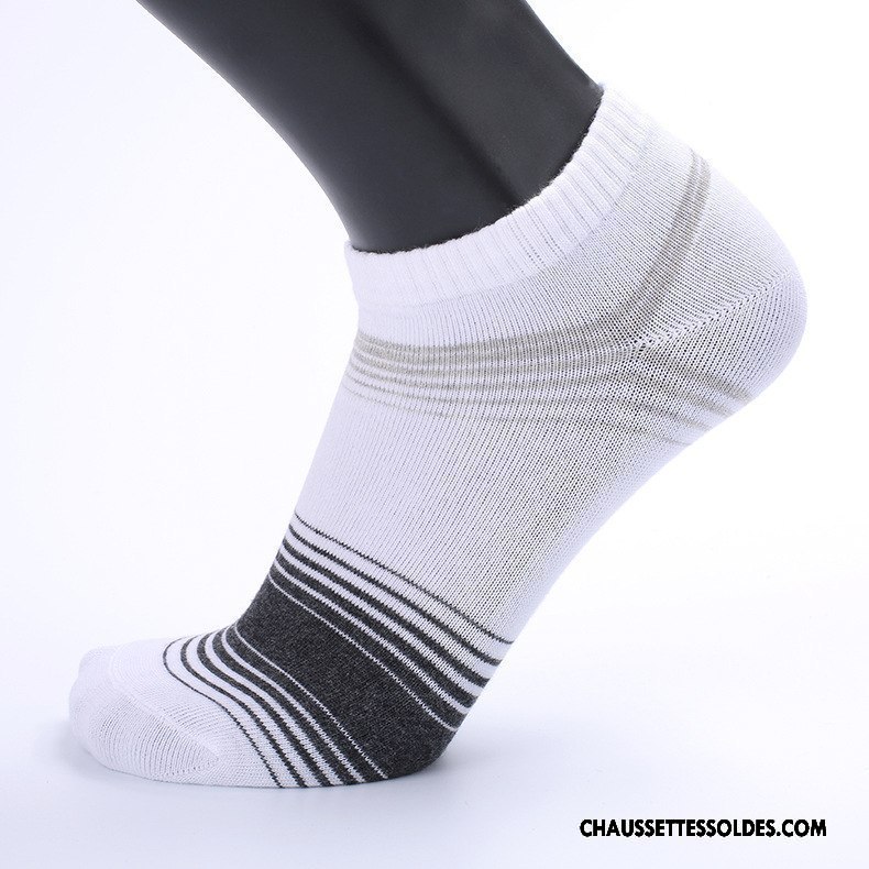 Chaussettes Courtes Homme Mode Chaussette Basse Coupée Été Nouvelles Arrivées Simple Respirant Gris Clair