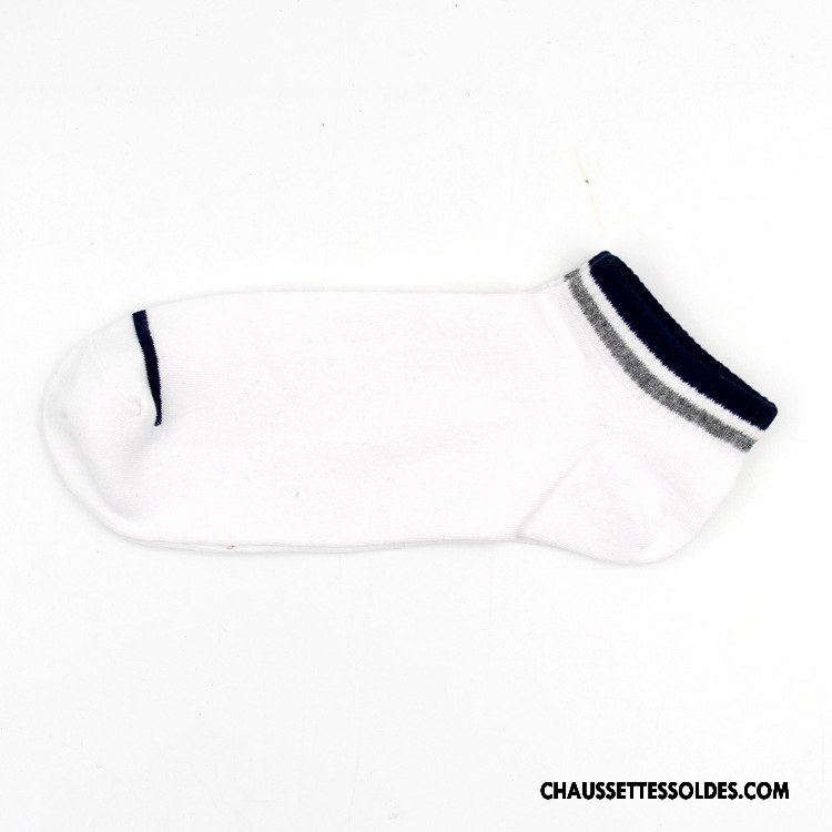 Chaussettes Courtes Homme Mouvement Chaussette Basse Coupée Casual Le Nouveau Couleur Respirant Bleu