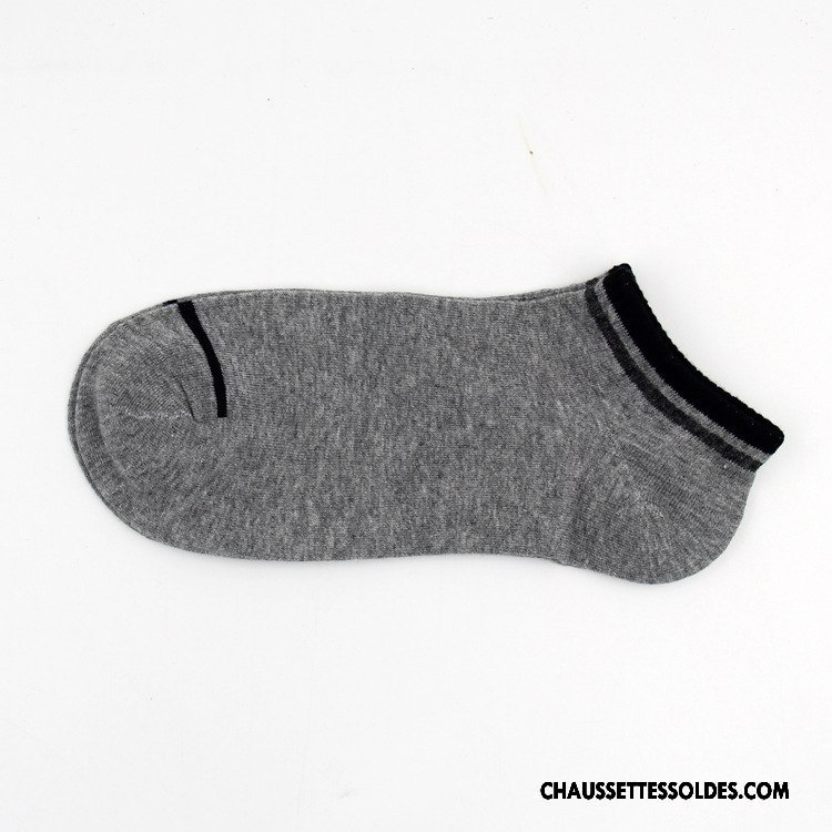 Chaussettes Courtes Homme Mouvement Chaussette Basse Coupée Casual Le Nouveau Couleur Respirant Bleu