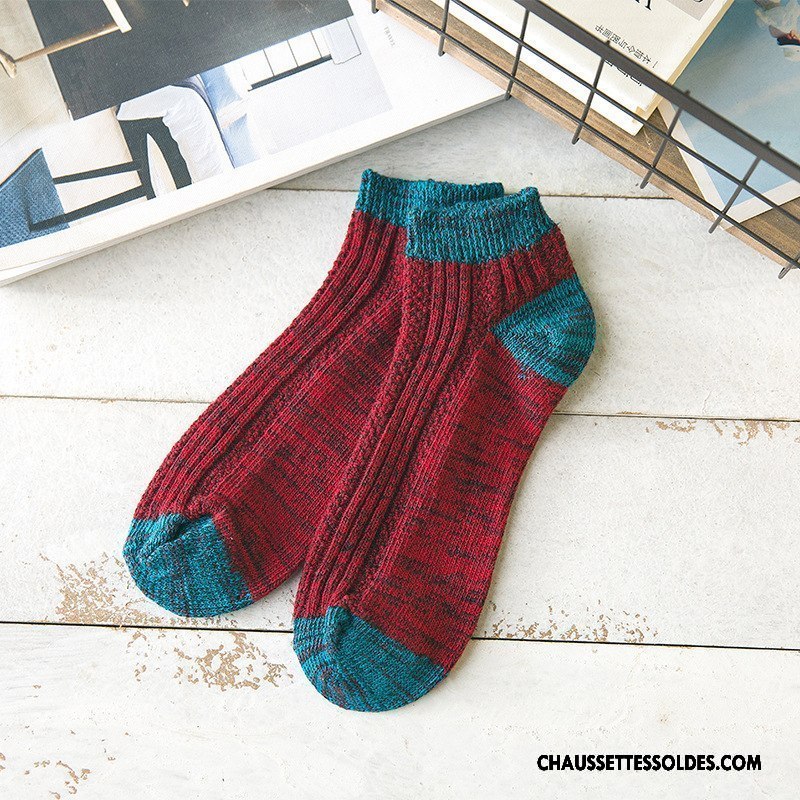 Chaussettes Courtes Homme Mouvement Chaussette Basse Coupée Chaussettes En Coton Absorber La Sueur Nouvelles Arrivées Vert
