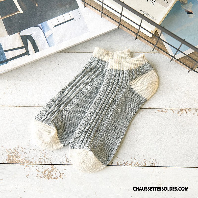 Chaussettes Courtes Homme Mouvement Chaussette Basse Coupée Chaussettes En Coton Absorber La Sueur Nouvelles Arrivées Vert