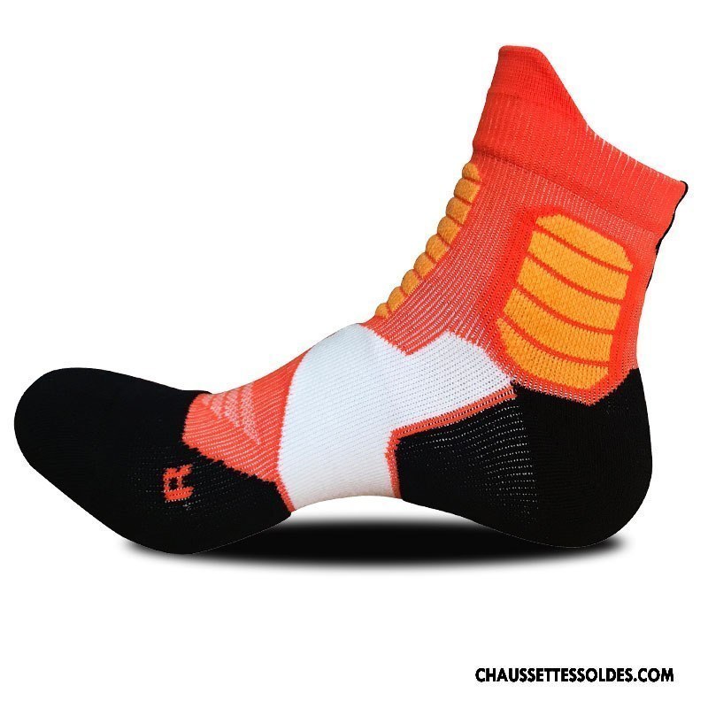 Chaussettes Courtes Homme Mouvement Hiver Absorber La Sueur L'automne Basket Milieu Bleu Marin