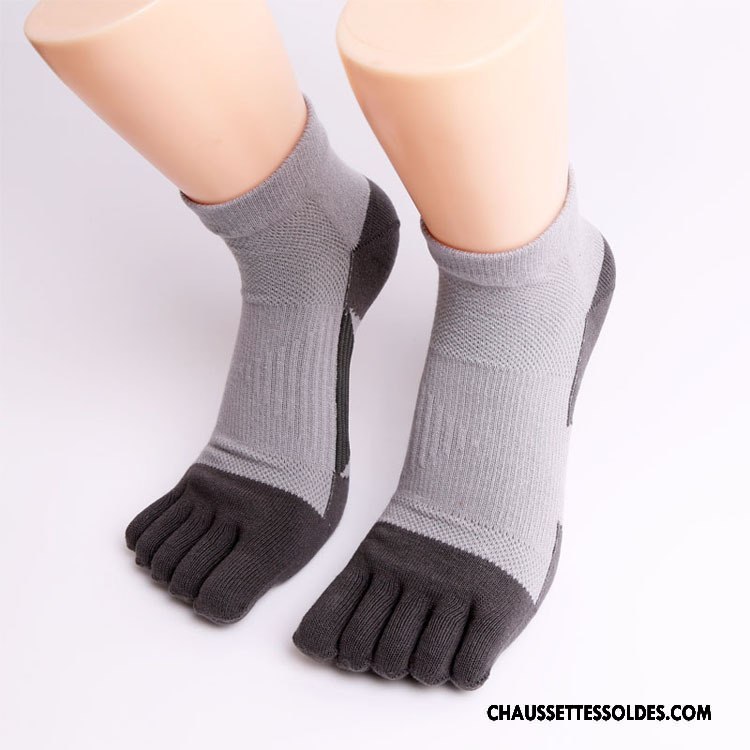 Chaussettes Courtes Homme Mouvement Matelassé Running Rouge