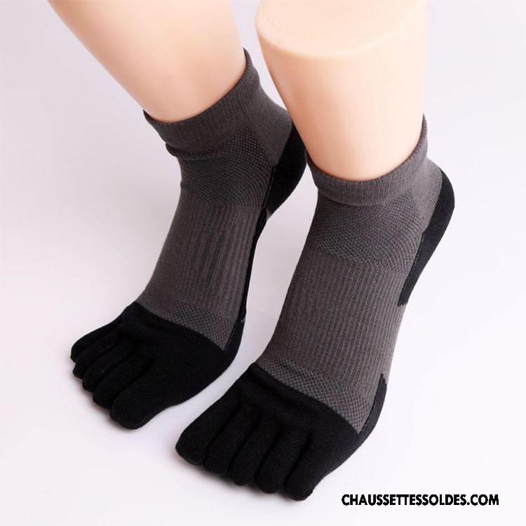 Chaussettes Courtes Homme Mouvement Matelassé Running Rouge
