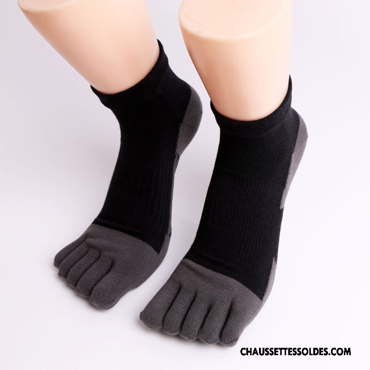 Chaussettes Courtes Homme Mouvement Matelassé Running Rouge